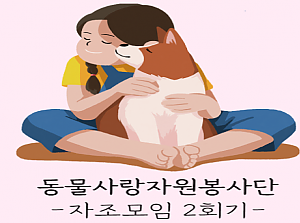 동물사랑자원봉사단-자조2회진행